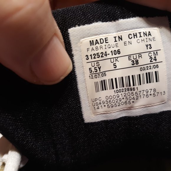 (Listing# 120) Jordon sneakers , blue and white - Picture 3 of 7